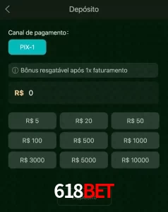 deposits 618BET